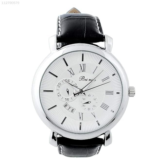 Ubersweet® Imported F3F4 Womens Wristwatch Watches Quartz Leather Watch Geneva White+Black Casual (B09KRTM3MF) Amazon Price History, Amazon Price Tracker