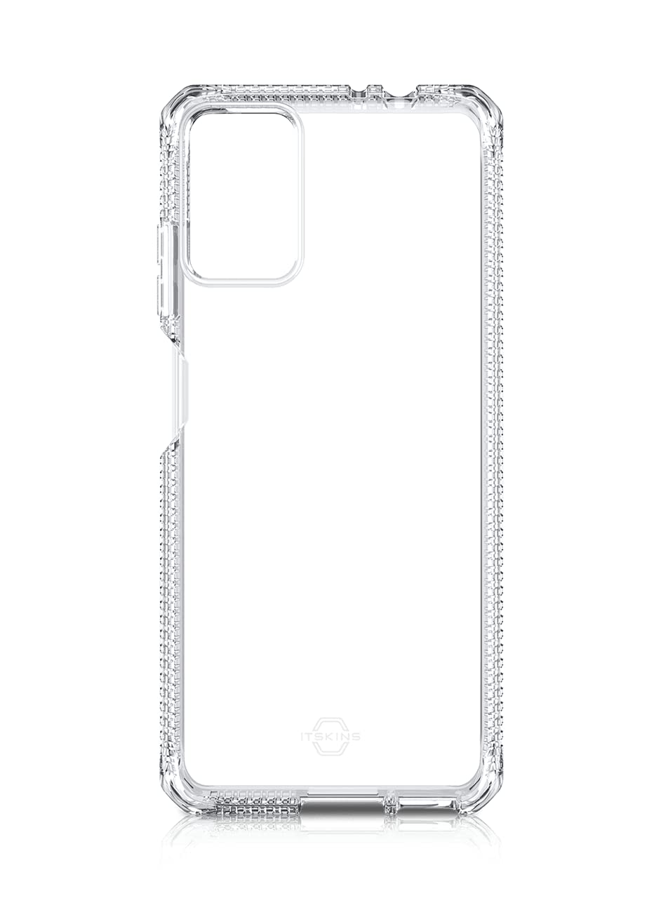 ITSKINS Spectrum Coque de protection transparente compatible avec ZMAX 5G, coque hybride fine, anti-jaunissement et résistante aux chocs, coque de téléphone militaire | Transparent