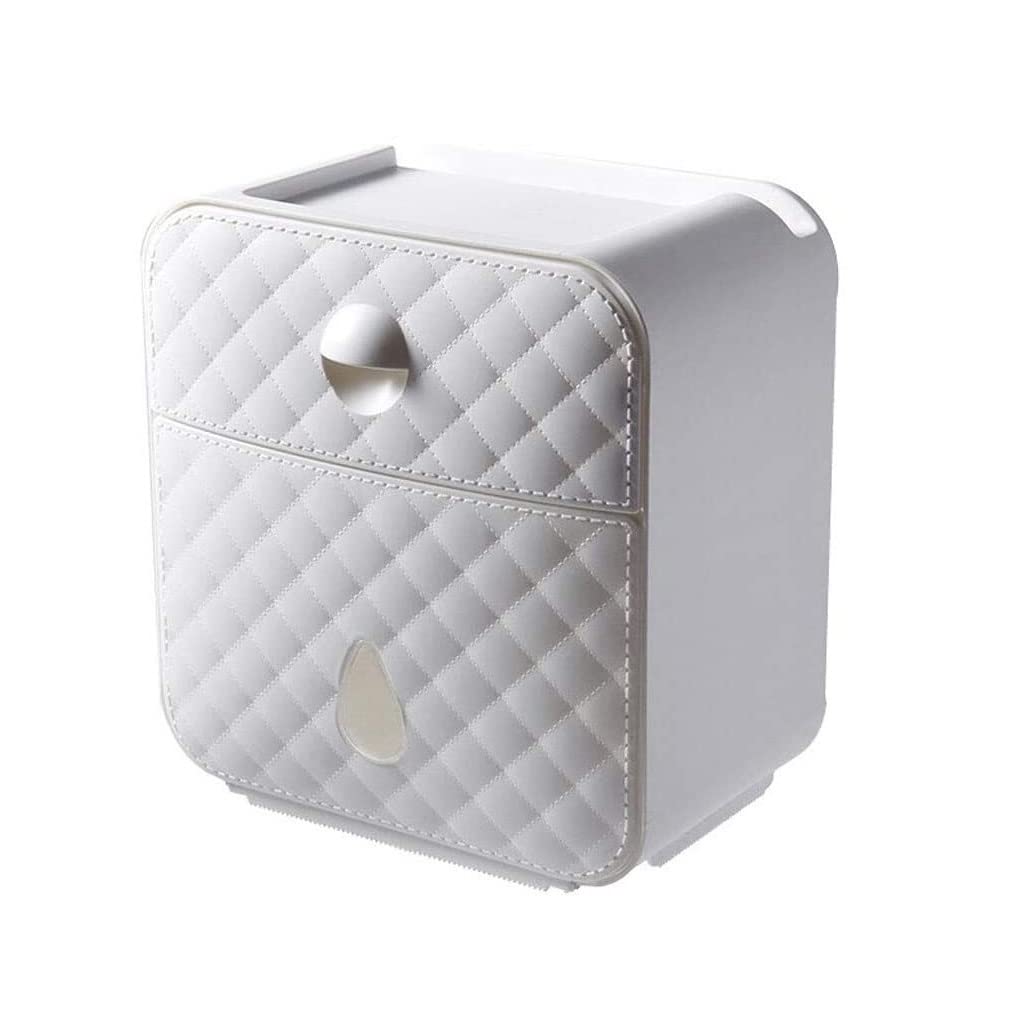 Toilet Paper Creative Toilet Paper Holder Waterproof Bathroom Storage Box Roll Bathroom Holder(A)