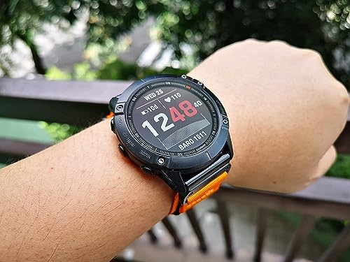 Compatible With Garmin Watch Band, Super Rugged Nylon Sports Strap With Woven Loop Design, For Fēnix/Forerunner/Approach/MARQ/Quatix/D2 Series Tough Replacement Band For Men