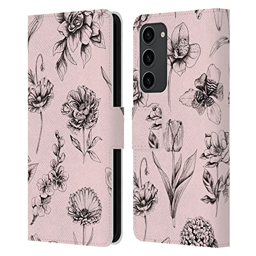Étui en cuir Galaxy S23+ Anis Illustration Botanique, finition premium Culotte Bouffante