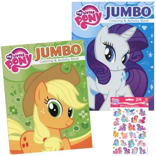 My Little Pony Jumbo Coloring and Activity Book Holiday Christmas Gift Set for Kids - 2 Jumbo Colori - //coolthings.us