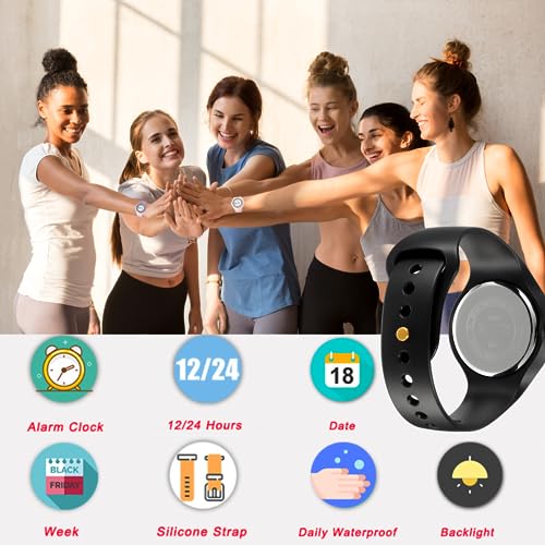 CakCity Digital Wristwatch for Women Unisex Waterproof Sports Stainless Steel Watches Outdoor Rubber Strap Multifunction Wristwatch with Luminous Display4