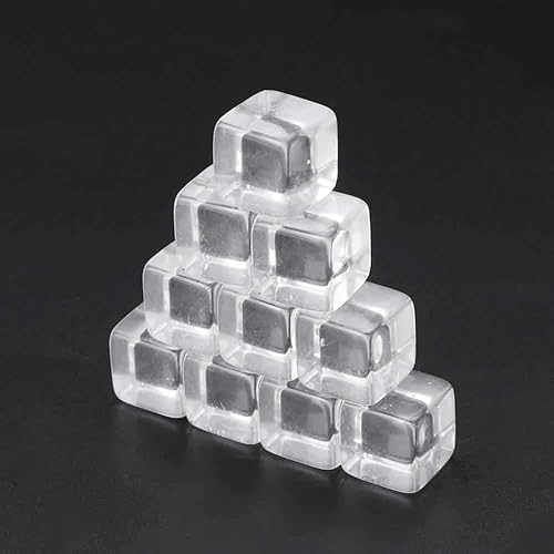 Miniatura 4 de 25 dados cuadrados de acrílico transparente de 0.631 pulgadas para juegos de mesa, juegos de mesa, proyectos de manualidades