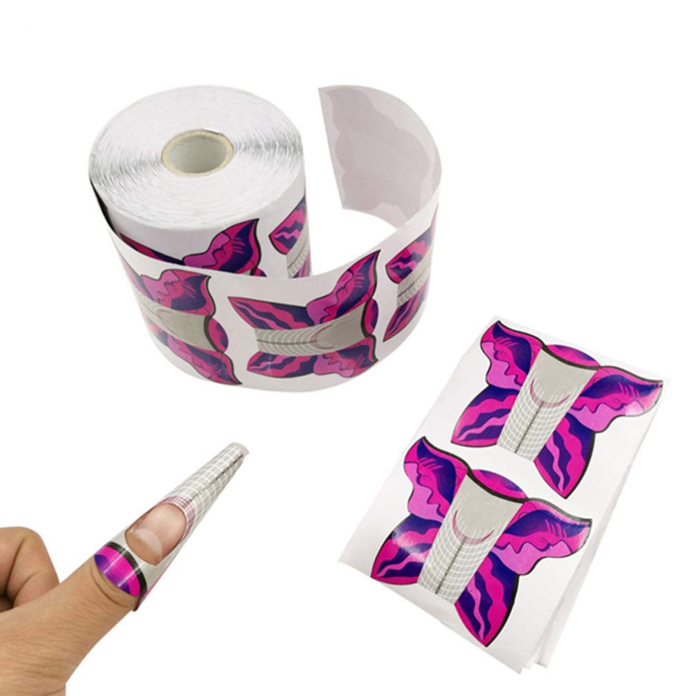 FRCOLOR Cartine Per Ricostruzione Unghie Estese 100 Pezzi Con Numeri Guida Strumento Per Unghie Gel Uv Accessori Nail Art Professionale E Uso Domestico