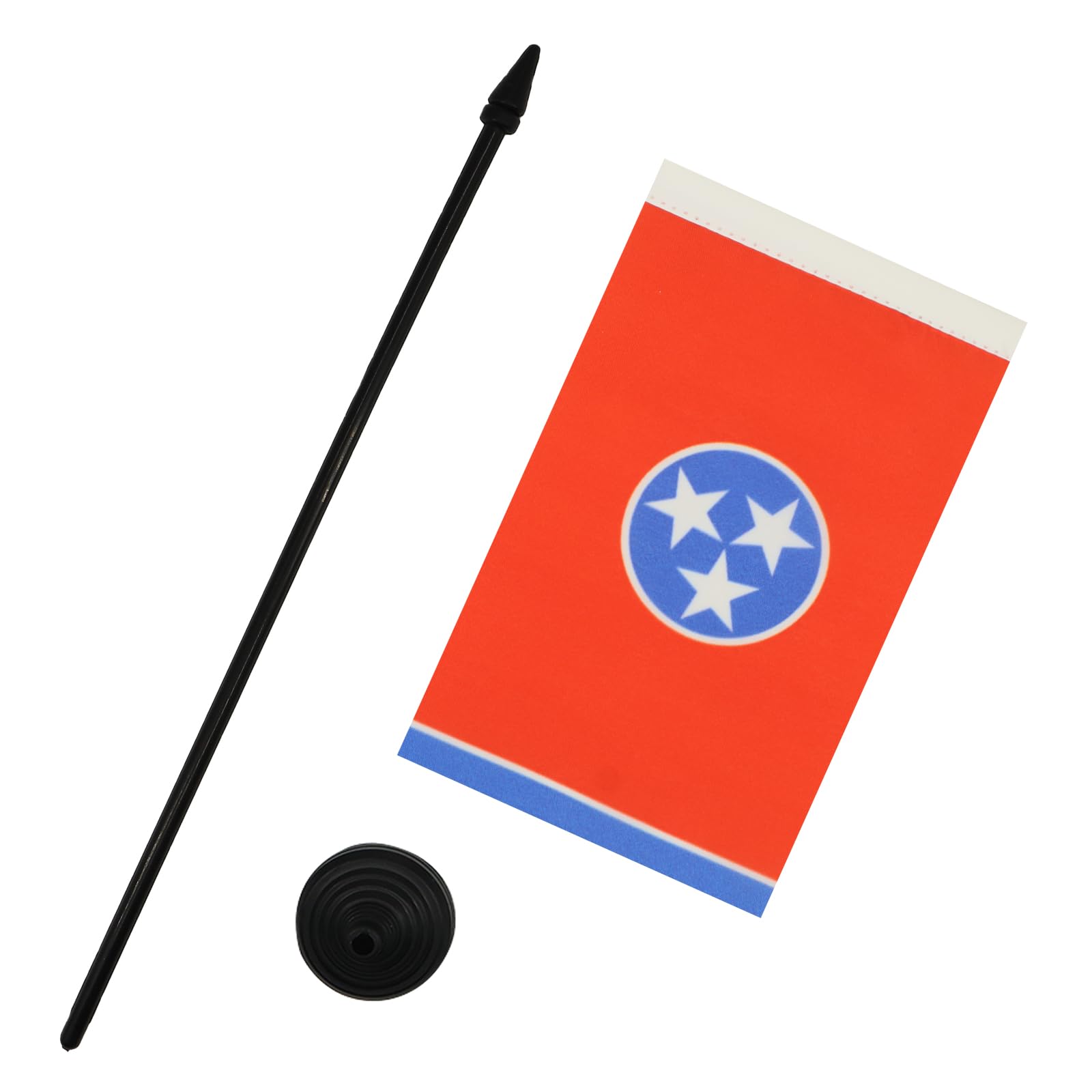 AZ FLAG, Tennessee Table Flag 4'' x 6'', US state of Tennessee Office Mini Banner 100% Polyester 15 x 10 cm - Image 4