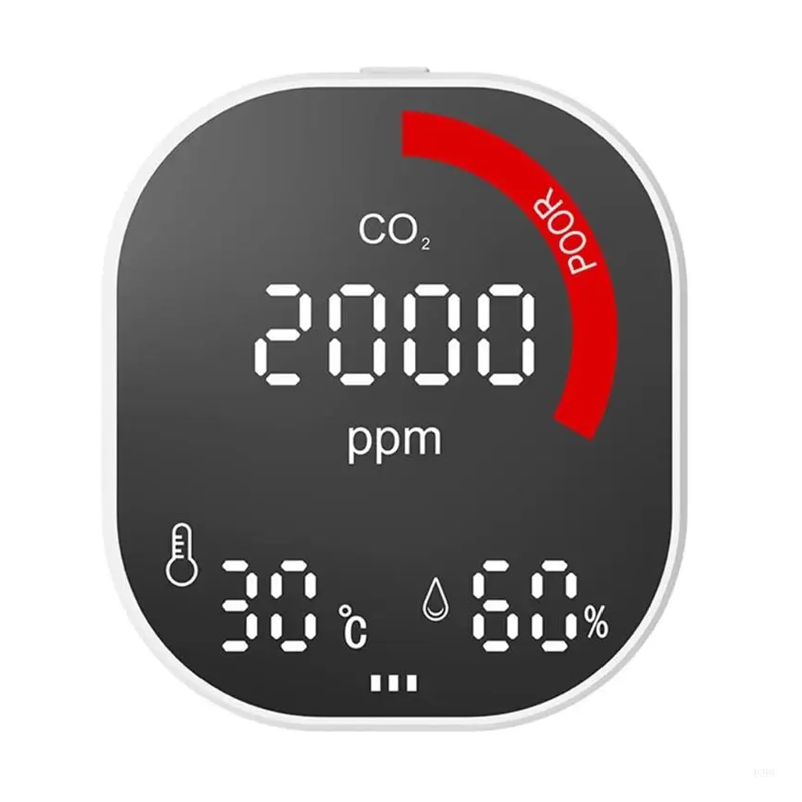 Monitor de co2, Medidor de concentración dióxido Carbono F26C, Sensor NDIR, Monitor infrarrojo CO2, Detector Calidad del Aire, Instrumento portátil inspección para el hogar