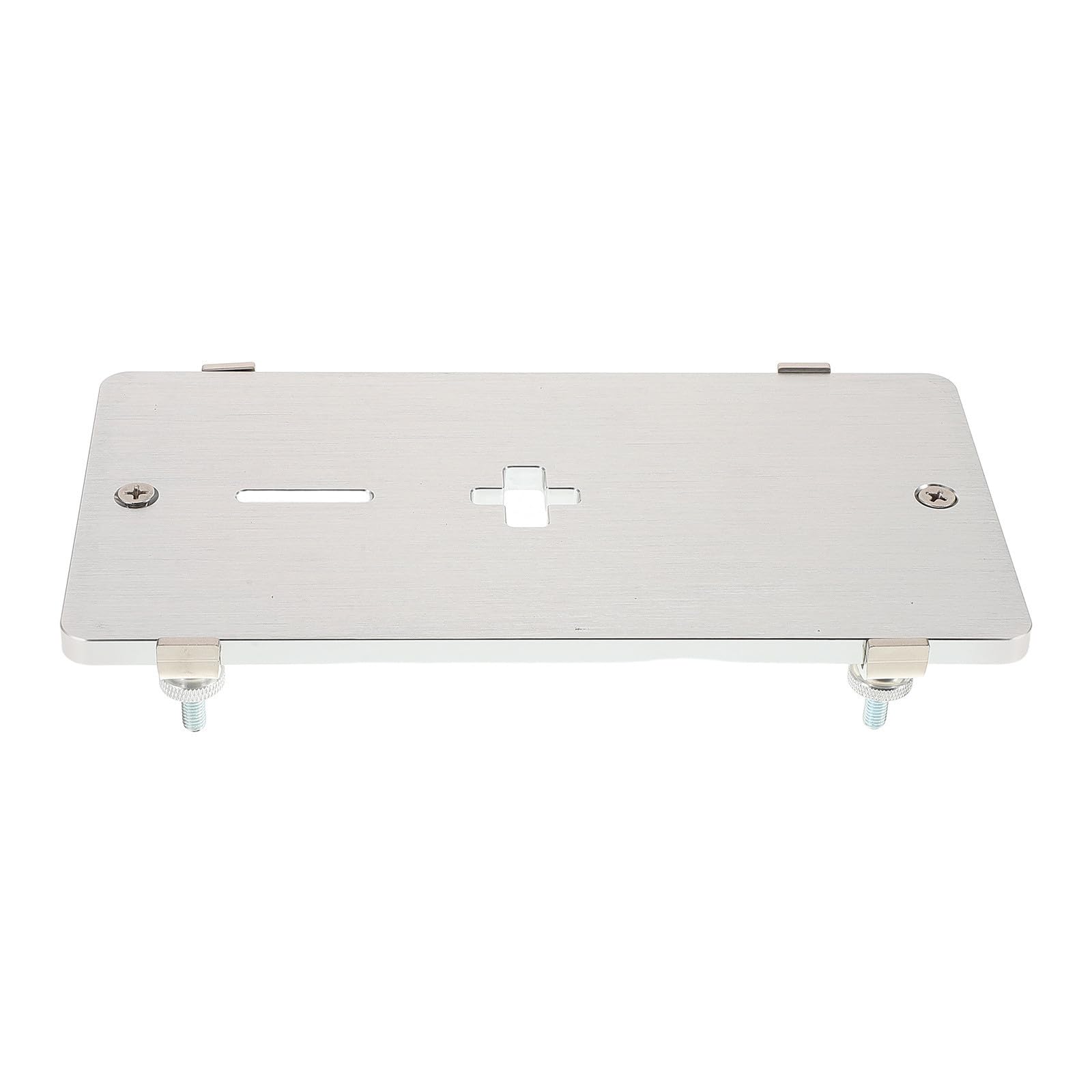 Ciieeo Elektrische Stichsäge aus Aluminiumlegierung Klappbrett für Stichsäge Silber Präzises Schneiden Sicherheitsvorrichtung für Heimwerker Holz und Bauprojekte