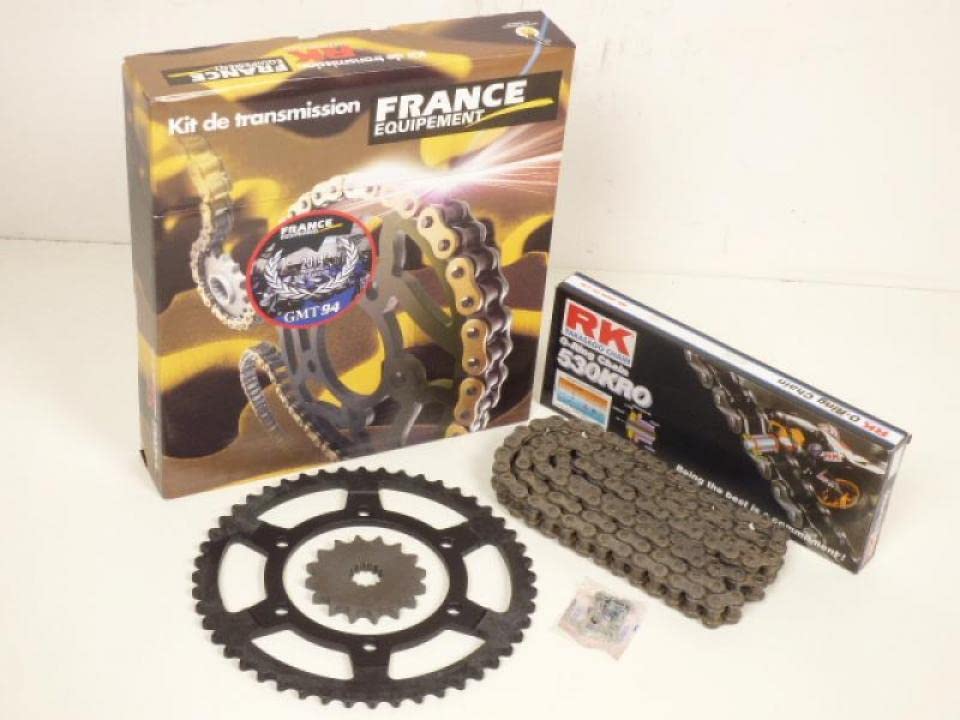 Kit chaîne France Equipement compatible avec Moto Kawasaki 600 ZZR 1993 à 2004