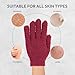 The Beauty Project 4 Pairs Exfoliating Gloves, 100% Nylon, Dual Texture Body Scrub for Spa, Massage & Dead Skin Removal, Multi-Color Shower Bath Accessories (Cerise/Blush)
