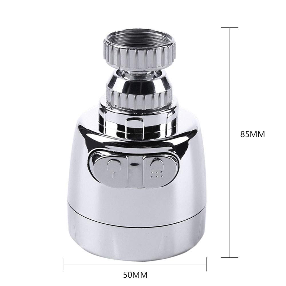 Filtro diffusore girevole a 360° per rubinetto della cucina, ugello a risparmio idrico, set da 2 pezzi per un flusso d'acqua efficiente e una facile installazione