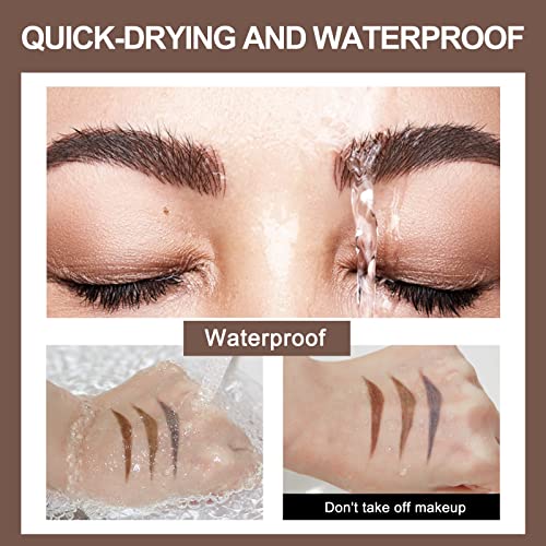 3 Pcs Eyebrow Color Set Include Clear Eyebrow Gel，Eyebrow Pencil，Waterproof Eyebrow Pomade ,Long Lasting Eyebrow Makeup Kits #TOP6