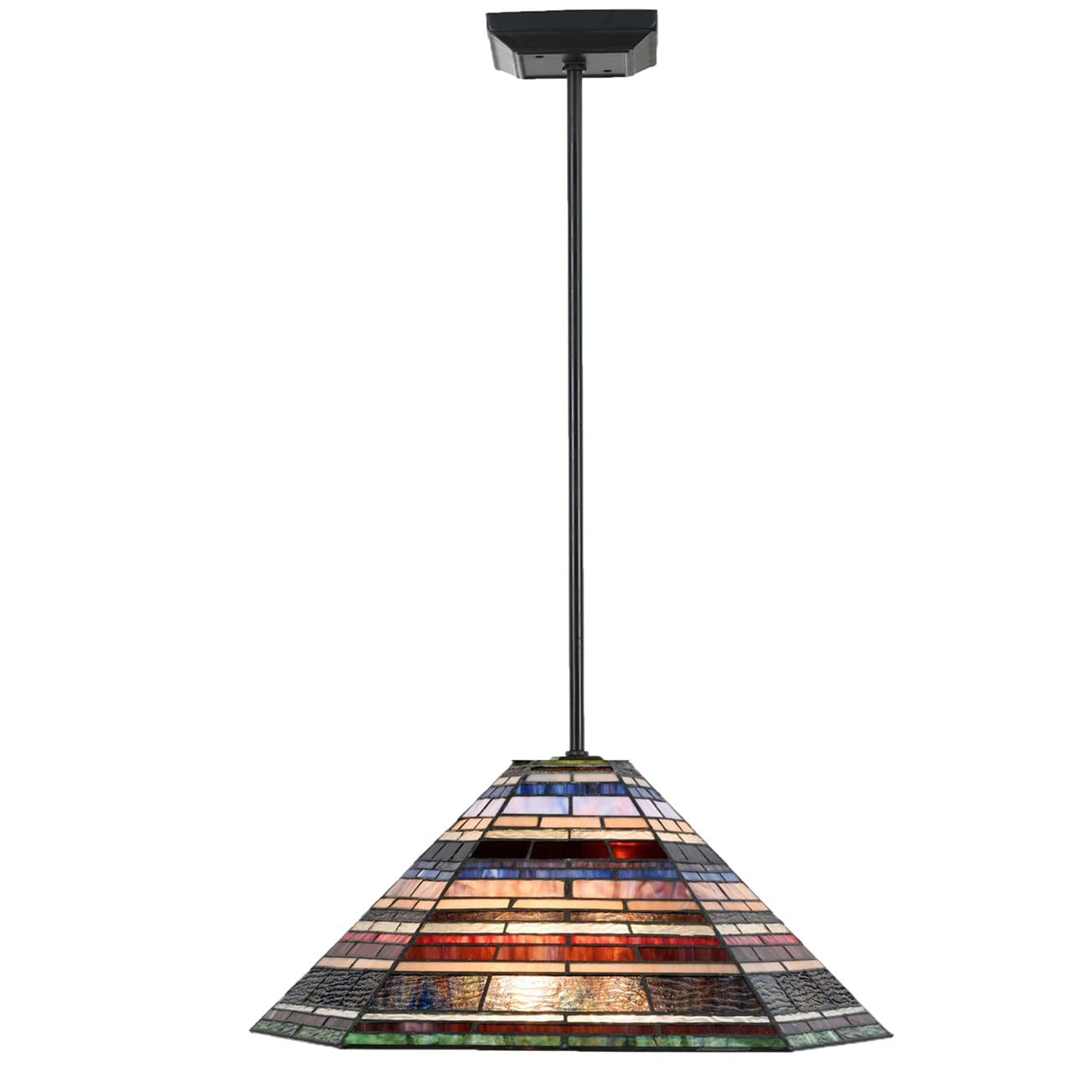 Lampe de plafond Tiffany grand lustre Art Deco chic - 2