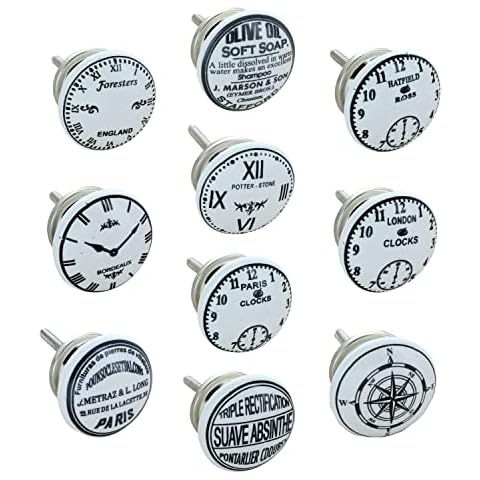 G Decor Vintage Ceramic Door Knobs Set Cover