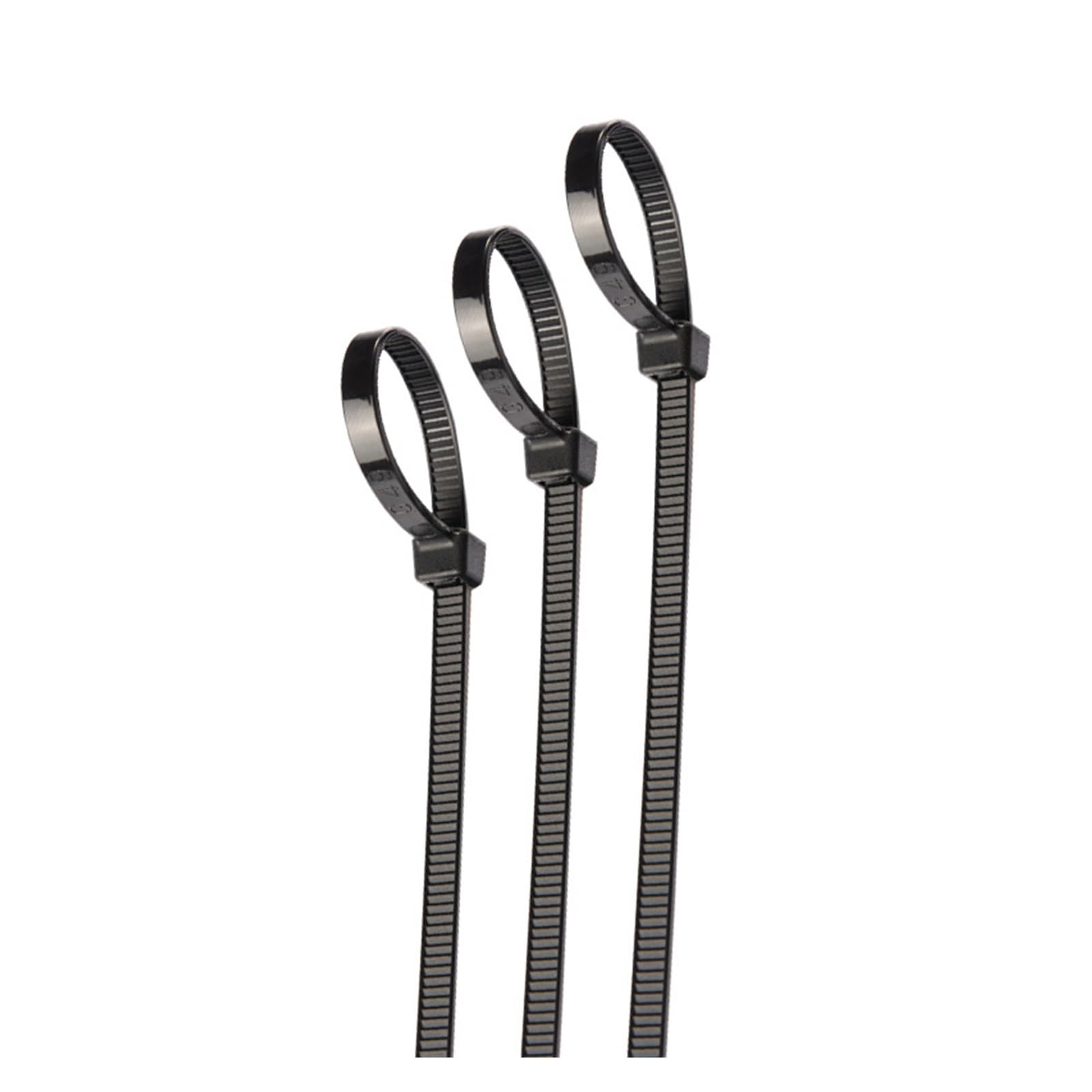 Surtido de bridas para cables,Bridas para cables, Brida de nailon de plástico autoblocante, 100 unidades, brida negra 5X300(5x300mm)