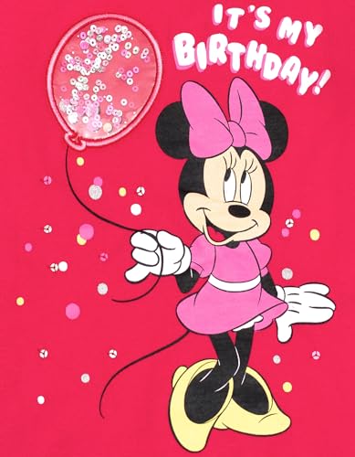 Image of Disney Girls Birthday T-Shirt Infant to Big Kid Sizes (18 Months - 14-16)