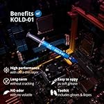 KOLD-01, High Performance Silicone Thermal Paste for Cooling All CPU/Heatsinks, Silicone Paste Designed for Easy Spreading, Inc. Gloves & Cleaning Wipes, No Odor (0.7ml/1.8g) - Image 2