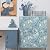 Ismoon Blue Peel and Stick Wallpaper Floral Contact Paper 17.3x78.7in Tropical Jungle Palm Leaf Stick on Botanical Removable Self Adhesive Wallpaper for Bedroom