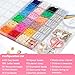 Redtwo 5100 Clay Beads Bracelet Making Kit, Flat Preppy Beads for Friendship Jewelry Making,Polymer Heishi Beads with Charms Gifts for Teen Girls Crafts for Girls Ages 8-12