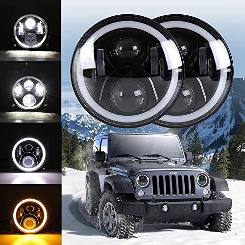 Amazon | XINYOULED 7インチ led ヘッドライト jkラングラー ヘッド