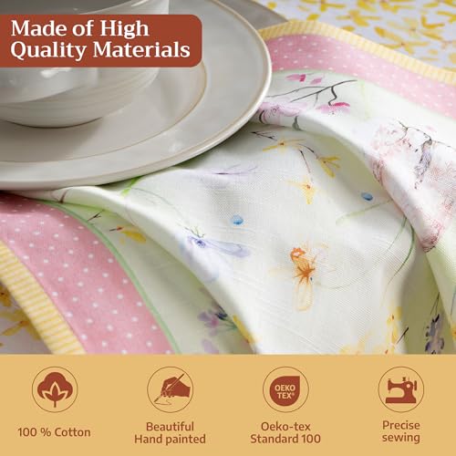 Servilletas de tela de algodón Maison d' Hermine, 4 piezas lavables para cenas y eventos 4