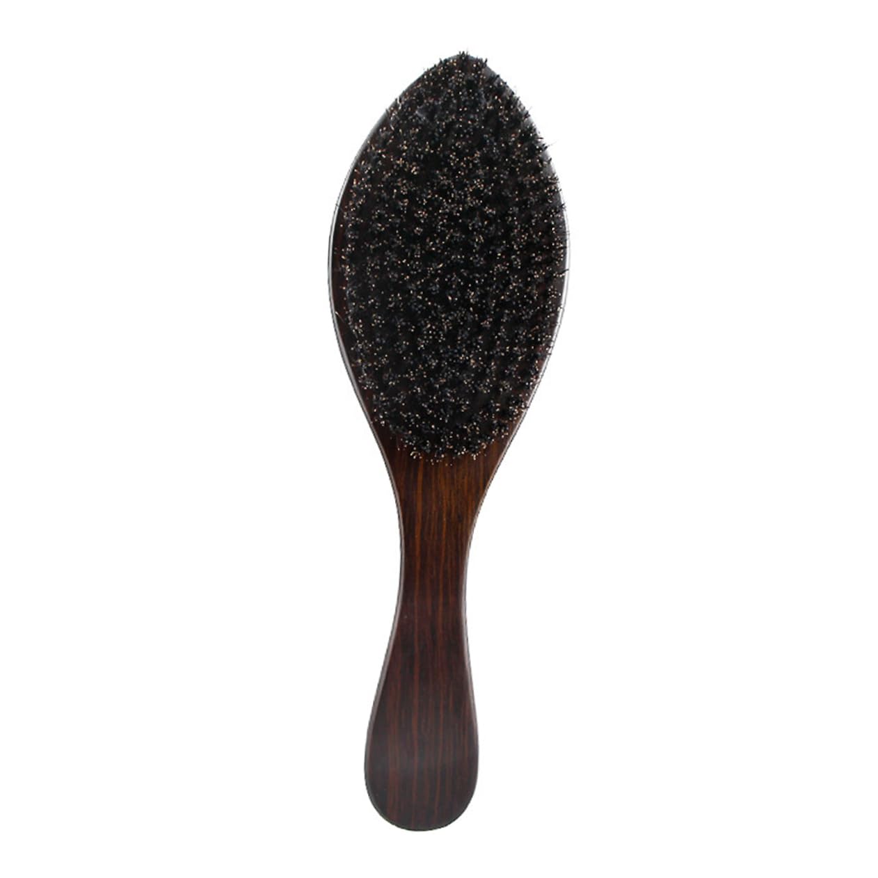 FRCOLOR 2pezzi Spazzola Per Barba Legno Con Setole Naturali Accessorio Portatile Per Styling Della Barba Per Uomini Design Professionale e Sicuro Per La