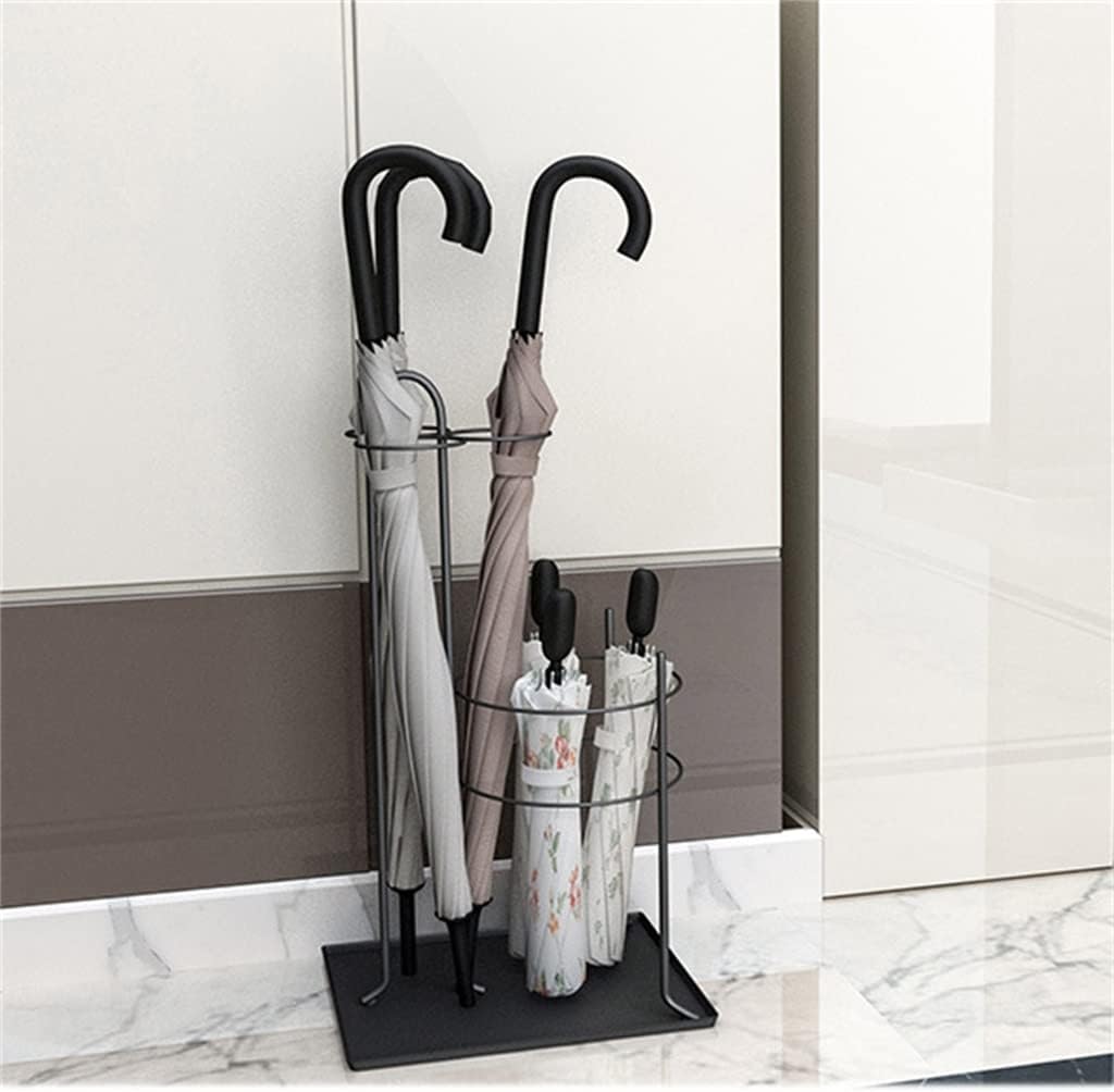 Metal Umbrella Stand Nordic Household Umbrella Storage Bucket Hotel Lobby Storefront Umbrella Stand(E)