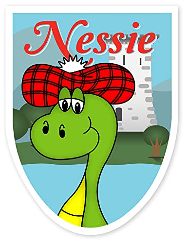 Must Have Souvenirs Red Scotland Scottish Decal Car Sticker Saltire Thistle ( Bonnet Nessie)