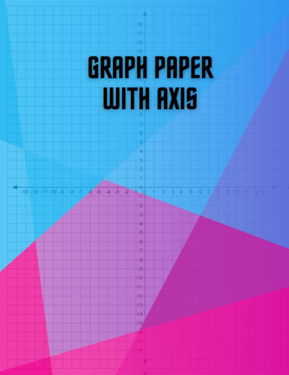 Coordinate grid Graph paper with Axis 120 sheets 8.5x11 I Cartesian coordinate graph for Maths geometry data & graphing assignment work for school college students
