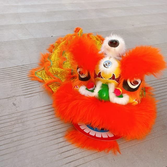 Dance With Dragon オレンジ スカート 4(LL) Amazon.com: Dragon Dance 12 in Lion Dance Head 3D Dragon Head for
