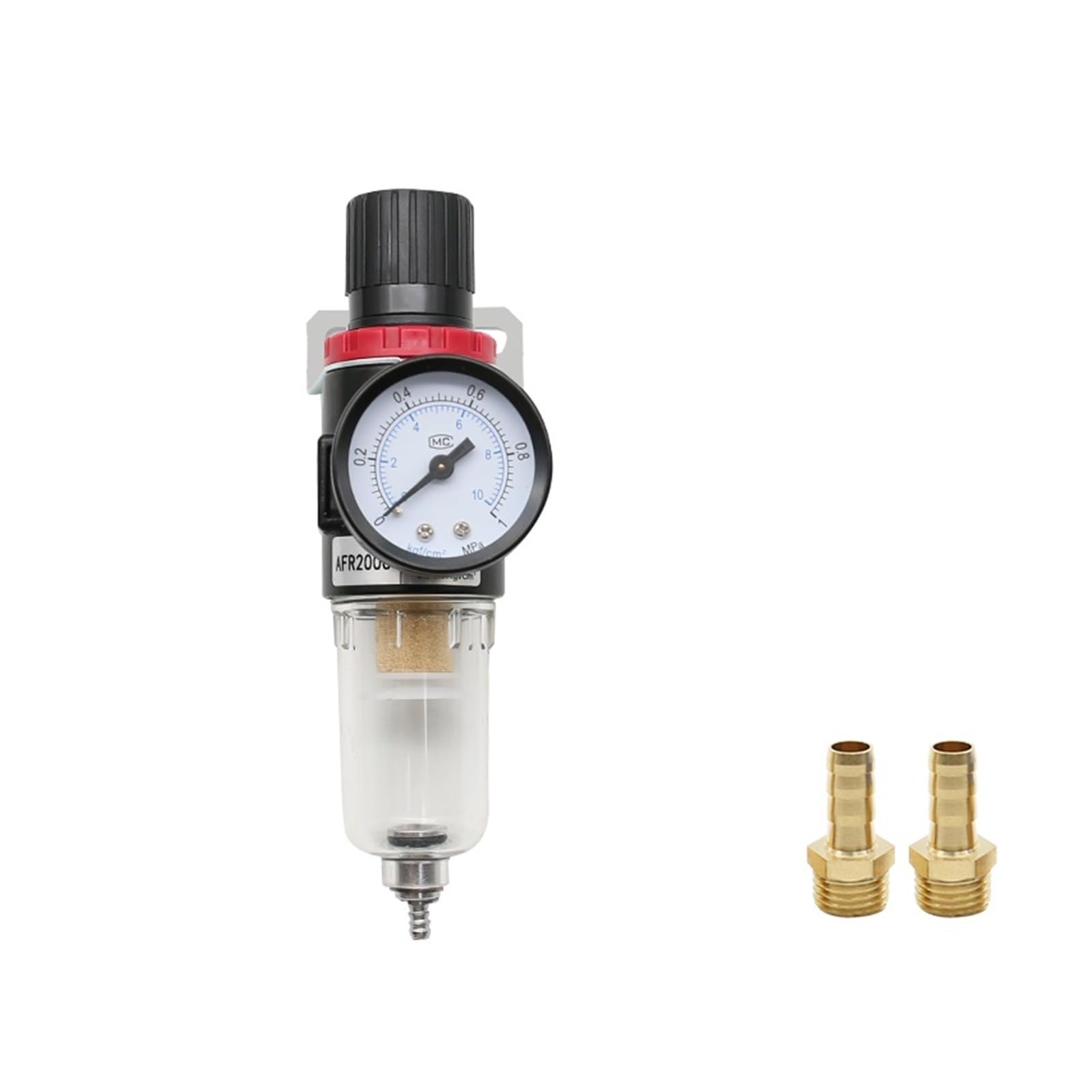AYNRJKKX AFR-2000 Pneumatic Filter Regulator Air Handling Unit Pressure Switch Gauge AFR2000(AFR2000-BT 12mm)