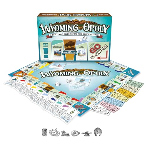 Wyoming-Opoly juego de mesa temático familiar 8+ jugadores miniatura 2