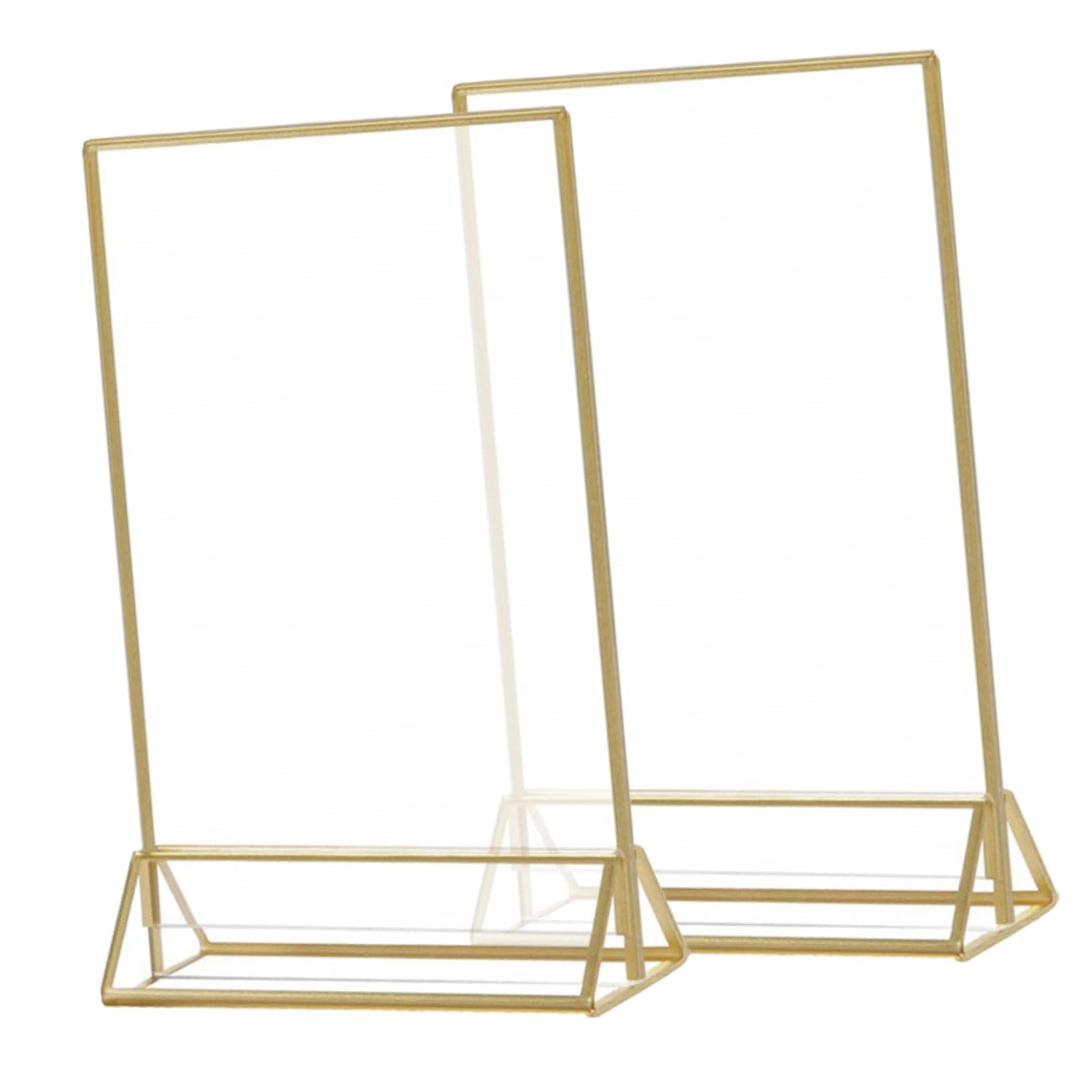 OSALADI Acrylic Holders Wedding Table Stands Display Signs for Seats 2 Pack 4x6 Inches Perfect for Events