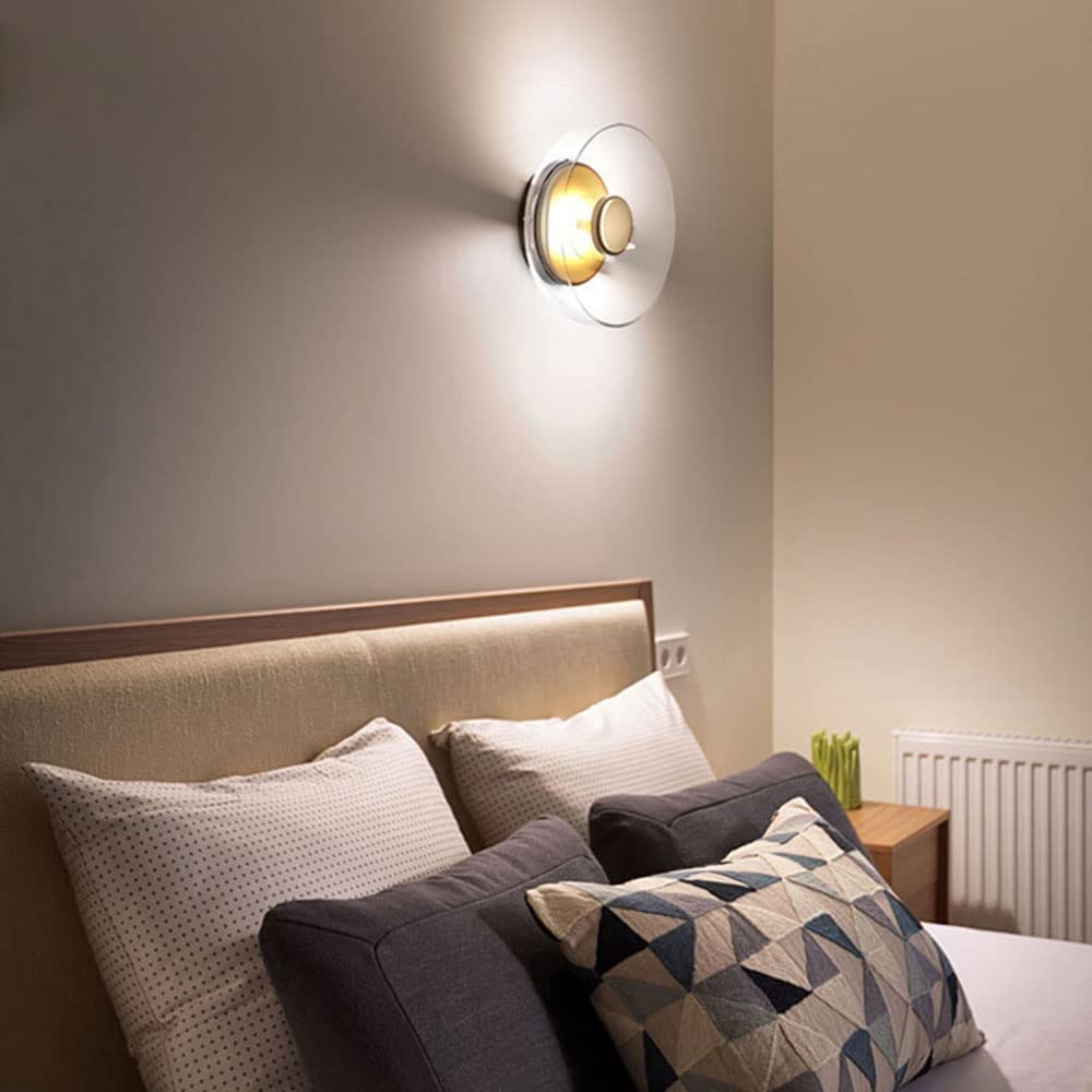 Luxus wandleuchten Kreative Glas Wohnzimmer Sofa Wandleuchte Schlafzimmer Nacht Dekorative Wandleuchte Nordic Studie Leselampe Haushalt Indoor Wandleuchte Nacht Hardware Beleuchtung(White Light
