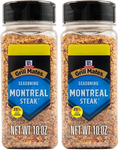 Image of McCormick Grill Mates Montreal Steak Seasoning, 25% Less Sodium, 10 OZ (Pack of 2)