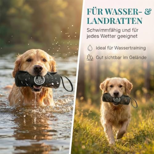 HUND IST KÖNIG Futterdummy für Hunde - Apportierbeutel für Hunde/Futterbeutel Hundetraining klein - Für alle Hunderassen - Perfekt für Dummy Hundetraining + Trainings-eBook, Futterbeutel-Hund