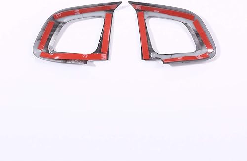 Miniatura 7 de CHEYA Marco de botón de volante de coche estilo fibra de carbono ABS para Land Rover Range Rover Evoque 2012-2017 modificación interior del coche