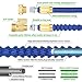 Garden Hose Water Hose Expandable Garden Hose Flexible Garden Hose 50FT No-Kink Flexible Expanding Water Hose with 4 Layer Latex Core, 3/4 Solid Brass Fittings for Watering/ Washing/ Cleaning