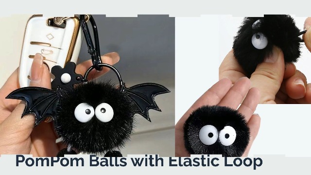 Amazon.com: Miupoo Pom Poms with Eyes for Crafts,Halloween