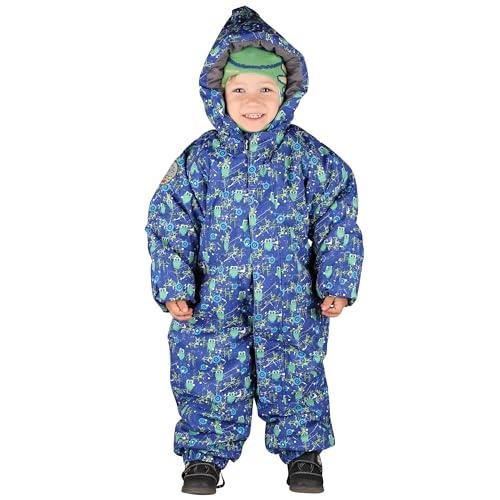 Combinaison d'hiver isolée Gabba chaude et imperméable avec capuche bleu 86