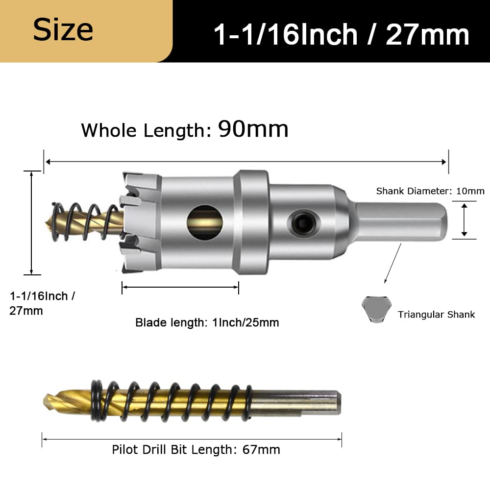 Banco Sega Punta Sega A Tazza TCT 25mm In Carburo Di Tungsteno Per Acciaio Inox H 600862 - Foto 10