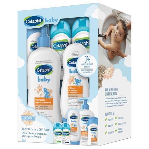 Cetaphil Baby Gift Pack – Baby Skincare Essentials – Paraben, Colourant and Mineral Oil Free, 3 Count (Pack of 1)