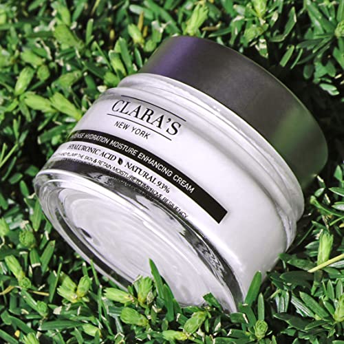Clara's New York Intense Hydration Moisture Enhancing Cream, Anti-Aging Hyaluronic Acid Face Cream to Smooth and Plump Skin - Image 3