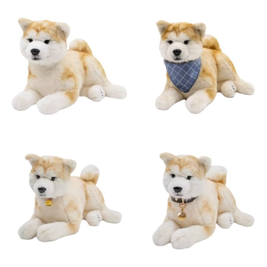 Amazon.co.jp: ハイシミュレーション秋田犬 ぬいぐるみリアル