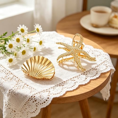 Accesorios de playa para cabello mujeres 2pz clip de metal miniatura 7