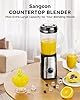 SANGCON 5 in 1 Blender and Food Processor Combo for Kitchen, Small Electric Food Chopper for Meat and Vegetable, 350W High Speed Blenders with 2 Speeds and Pulse for Smoothies and Shakes