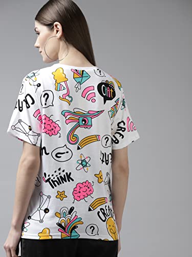Image of THE DRY STATE Women Cotton Half Sleeve T-Shirt