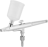 Vista 8 de Kit de aerógrafo de doble acción, pistola de pintura de gran capacidad de 0.020 in para arte de pasteles de uñas, cuerpo (0.020 in)