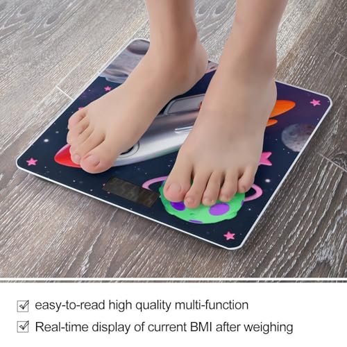 Báscula digital para baño Star Rocket con pantalla LCD miniatura 5