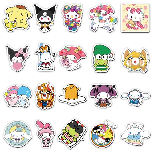Sanrio Fridge Magnets Set 20 Pcs Sanrio Mixed Classic Cartoon Character Refrigerator Magnets Cute Kawaii Home Kitchen Office Whiteboard Locker Desk for Lovers Adults Teens